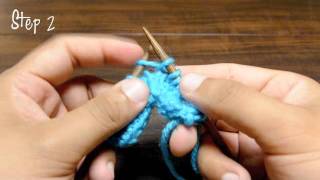 How to Knit the Moss Stitch Increase [upl. by Berlauda143]