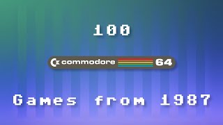 100 Commodore 64 Games from 1987 [upl. by Ativ]