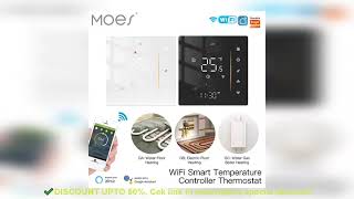 MOES Thermostat WiFi Wireless Room Temperature Controller of WaterElectric Floor Heating Review [upl. by Erdnaet499]