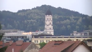 City Hotel Ljubljana  view in the evening and room [upl. by Hassin]