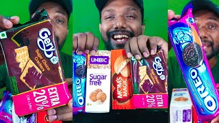 Cadbury strawberry oreo good day chocolate biscuits cookies mukbang asmr [upl. by Ahselet900]