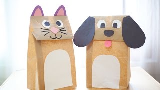 Torywell Craft 002 Paper bag pet  종이봉투 애완동물 만들기  Paper Craft [upl. by Irv]