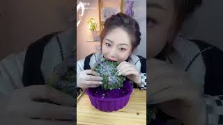 Refrozen Matcha Ice  Ice Bits Eating ASMR  2025073881 asmreating ice iceeating iceasmr [upl. by Damick]