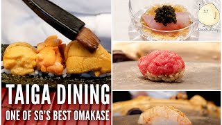 One Of Singapores Best Omakase At Taiga Dining [upl. by Blackmun]