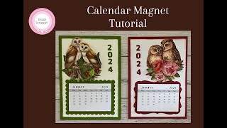 Calendar magnet tutorial [upl. by Brina]