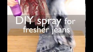 DIY denim refresher spray [upl. by Ellenrad]