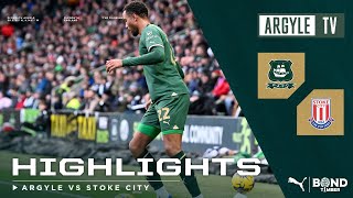 Plymouth Argyle v Stoke City highlights [upl. by Aibsel515]