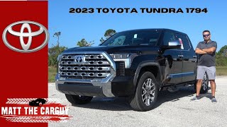 2023 Toyota Tundra 1794 combines Western flare with luxury  my favorite trim Review and drive [upl. by Yhtomit]