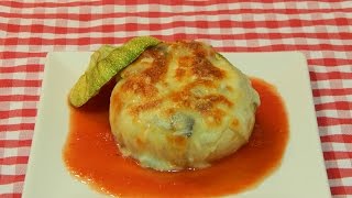 Cómo hacer calabacines rellenos de verduras con bechamel [upl. by Aikemal]