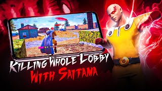 WIPING WHOLE LOBBY WITH SAITAMA🔥  SOLO VS SQUAD FULL MAP🪂 [upl. by Mirth970]