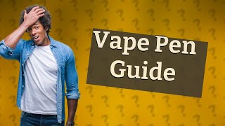 What are the instructions for using a vape pen [upl. by Grof768]