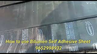 How to use Bitumen Self Adhesive Felt sheet [upl. by Averyl972]