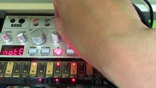 KORG Volca Bass acid sound [upl. by Woodring]