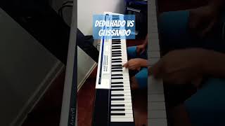 Dedilhado vs Glissando casio piano musica privia px5s glissando fingering shorts [upl. by Domel]