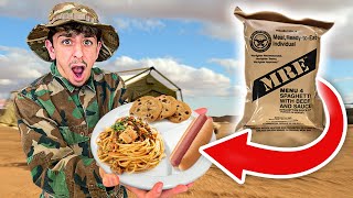 Eating ONLY Military Food for 24 HOURS shocking [upl. by Phipps245]