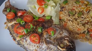 How i season my Tilapia fish to achieve juicy Airfryer grilled Tilapia  So Easy  Baabas kitchen [upl. by Audrie]