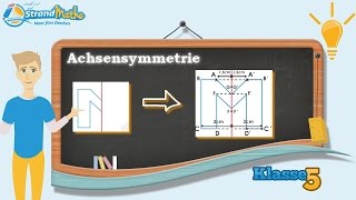 Achsensymmetrie verstehen  Klasse 5 ★ Wissen [upl. by Ahsennek958]