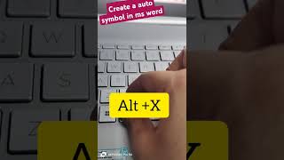 Create a auto symbol in ms word short viral trending [upl. by Ekihc675]