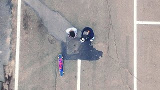 LONGBOARD PERSPECTIVE  Dance x Freestyle DRONE CRASHED [upl. by Hedvah]