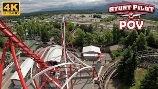 Stunt Pilot POV Front Row 4K 60FPS Silverwood RMC Raptor  NonCopyright [upl. by Eatnhoj]