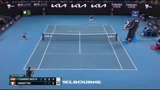 BerrettiniCarreno Busta Australian Open il punto del match e la reazione dellitaliano [upl. by Nwahsad]