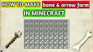 How to make arrow and bone farm in Minecraft [upl. by Lidaa]