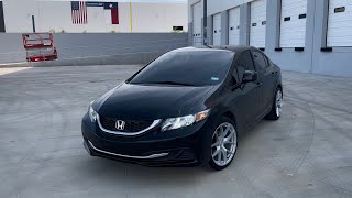 Finally getting new wheels on my 2013 Honda civic  Aodhan AFF7 [upl. by Prentiss]