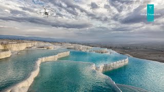 Pamukkale Turkey Exploring the Magical Hot Springs and Travertines [upl. by Anyrb]