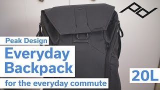 Peak Design Everyday Backpack 20L review for the everyday commuter [upl. by Ecirtaed]