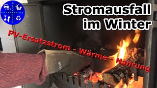 Ersatzstrom mit Photovoltaik und Stromspeicher  was geht bei Stromausfall im Winter [upl. by Norek]