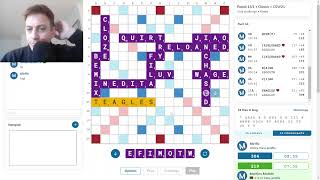 Scrabble game with commentary no447 [upl. by Naicad9]