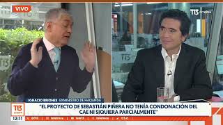 Ignacio Briones quotEl proyecto de Piñera no tenía condonación del CAE ni siquiera parcialmentequot [upl. by Kehoe450]