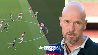 quotIts not offside Its so clear and obviousquot  Erik ten Hag unhappy with VAR offside decision [upl. by Aivan]