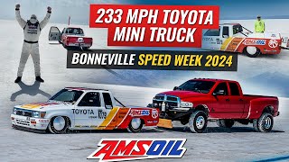 WORLD RECORD FASTEST Minitruck Scott Birdsall’s 91 Toyota Bonneville Speed Week 2024 2JZ POWER [upl. by Julissa]