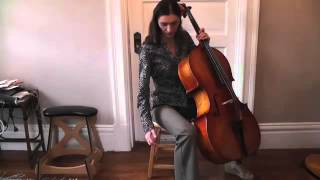 Online Cello Lessons  2  How to Hold and Sit With the Cello [upl. by Anicul449]