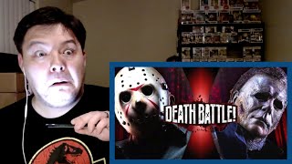 Jason Voorhees VS Michael Myers DEATH BATTLE REACTION [upl. by Nylynnej]