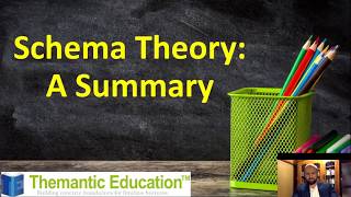 Schema Theory A Summary [upl. by Aiam]