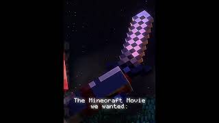 The minecraft movie we wanted vs what we got minecraft minecraftmovie minecraftedit goofyahh [upl. by Adihahs]