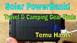 Solar Powered Power Bank On TEMU TEMU Hauls powerbank temuhaul unboxing [upl. by Evander]