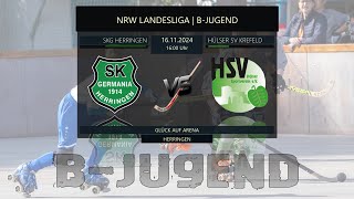 8 🏑 ROLLHOCKEY NRWLIGA 2425  SK Germania Herringen vs Hülser SV Krefeld [upl. by Nednil429]