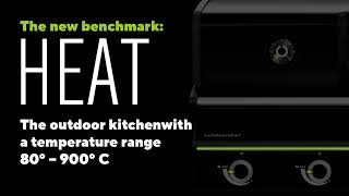 HEAT OUTDOORKITCHEN  Unique temperature range of 80ºC  900ºC for maximum grill possibilities [upl. by Woodson]