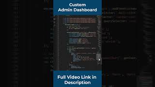 Responsive Custom Admin Dashboard htmlcss asmr dashboard admindashboard [upl. by Rickey]