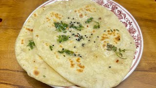 Kulcha naan recipe without tandoor  restaurant style kulcha naan Banaye ghar per [upl. by Rabelais]