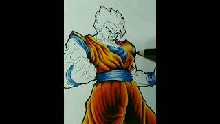 gohan definitivo dragon ball z facil How To Draw drawing shorts dragonball dragonballz [upl. by Diogenes252]