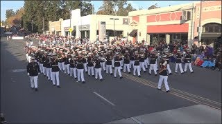 USMC West Coast Composite Band  2018 Pasadena Rose Parade [upl. by Cran]