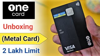 One Metal Card Unboxing 2024  One Card Unboxing  One Credit Card Unboxing 2024One Card metal 2024 [upl. by Kcirdet885]