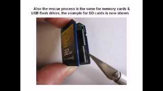 data recovery from SD memory card and USB flash drive when formatting or repair are unsuccessful [upl. by Sadnac919]