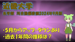 【2024年9月版】近畿大学 各学部 河合塾偏差値 [upl. by Zoha]