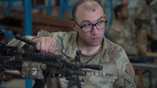 Soldiers with 1st Brigade Combat Team 10th Mountain Division Install MILES Gear at JRTC [upl. by Hanan]