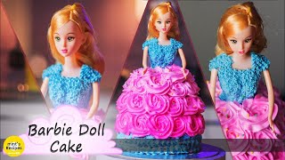 Barbie Doll Cake Decorating  Cake Recipes  Mintsrecipes [upl. by Manoff]